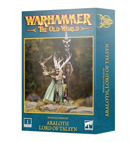 Figurine Araloth Seigneur de Talsyn Warhammer ToW sculpture Royaumes Elfes Sylvains
