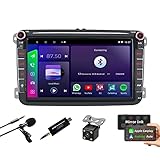 passat 3c bluetooth steuergerät 🚗【Radio mit Navi für VW Golf Seat Skoda Tiguan】✔ Das System dieses 2-DIN-Autoradio-Android-10-Multimedia-Players ist mit einem hochauflösenden 8-Zoll-Touchscreen-Display ausgestattet. Die Stereoanlage verfügt über 2 GB RAM und 32 GB ROM internen Speicher. Speziell für VW EOS Passat Polo entwickelt Golf MK5 Jetta Skoda usw. (Bitte beachten Sie die entsprechende Fahrzeugmodellliste).