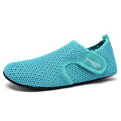 Image of WateLves Water Shoes for Women Men Swim Beach Aqua Socks Quick Dry Barefoot House Slippers Travel Shoes with Adjustable Magic Tape for Pool Diving Boating Yoga Surf