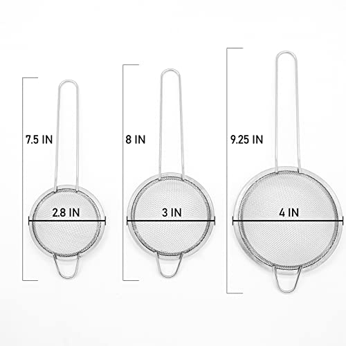 17Supply Multifunctional Stainless Steel Filter Spoon, 3-Piece Fine Mesh Filter， Made Of Stainless Steel, Easy To Clean. Safe, Durable, And Versatile, It Can Meet Every Need In The Kitchen. #TOP1