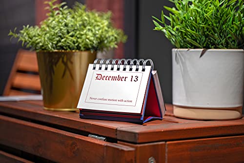Benjamin Franklin Quotes Daily Flip Calendar - Perpetual 365 Days Of Wisdom From Poor Richards Almanack For Motivation Inspiration Home Office Desk Decor #TOP5