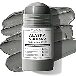 ConfidMiss Clay Face Mask Kaolin Clay Stick Mask for Pores, Deep Cleansing, Blackhead Remover with Centella, Charcoal, Niaciamide, Green Clay Deep Cleanse Stick (Gray)