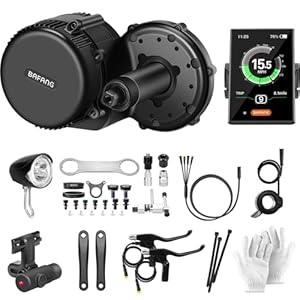 Bafang BBS01B middenmotor 48V 500W e-bike ombouwset G340 motor 3,5 inch C18 display