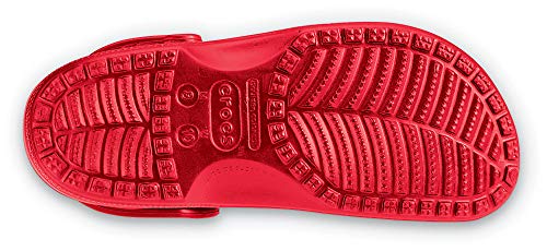 Image of Crocs Classic Clog|Comfortable Slip On Casual Water Shoe, Red, 7 US Men / 9 US Women
