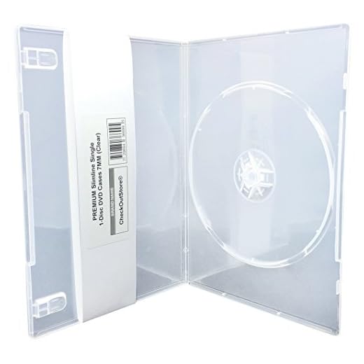 CheckOutStore (12) Premium Slimline Single 1-Disc DVD Cases 7mm (Clear)