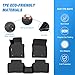 Nilight TPE Floor Mats for Mazda 3 (FWD Only) 2019 2020 2021 2022 2023 2024 2025 2026, All Weather Custom Fit Heavy Duty Floor Liners