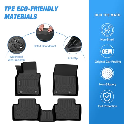 Image of Nilight TPE Floor Mats for Mazda 3 (FWD Only)