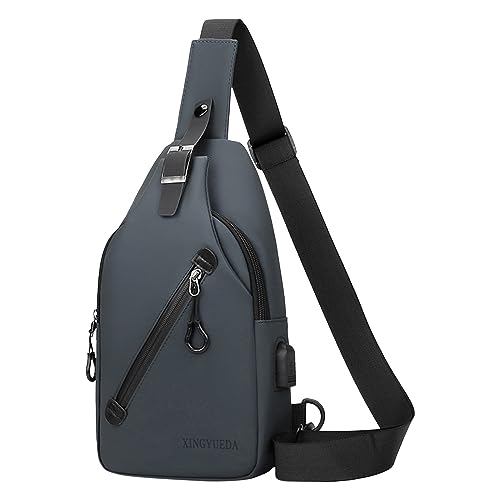 Sac bandoulière de voyage pliable pour femme : idéal sport, running et randonnée gris