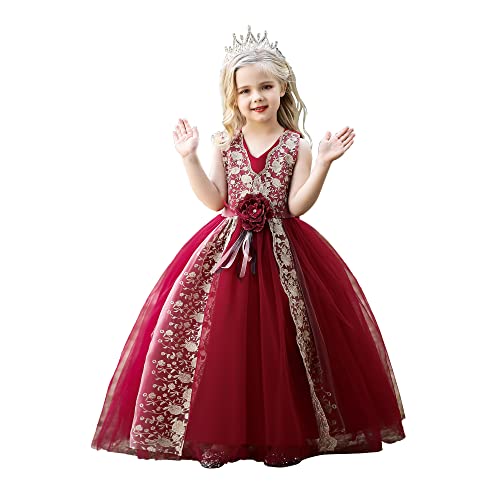 Robe dorée pour enfants idéale pour briller au bal de fin d'année 6-7 ans