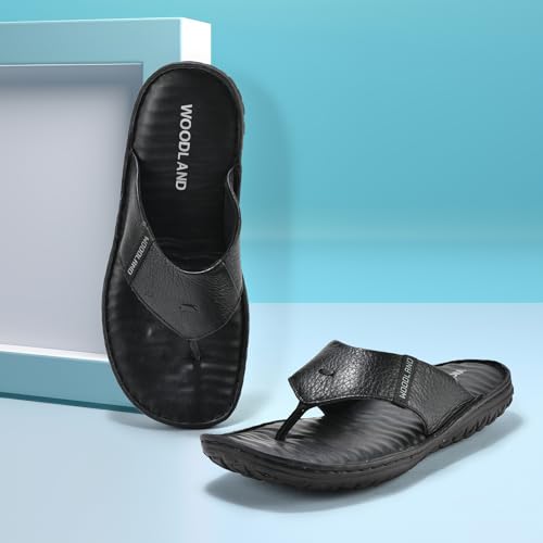 Image of Woodland Men's Leather Slippers