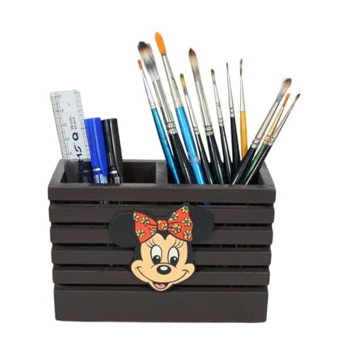 Image of Decorative Embossed Design Pencil and Pen Stand | Desk Organizer for Stationery Storage | Suitable for Office Desk, Study Table, Home and Workspace Use (Design 19)