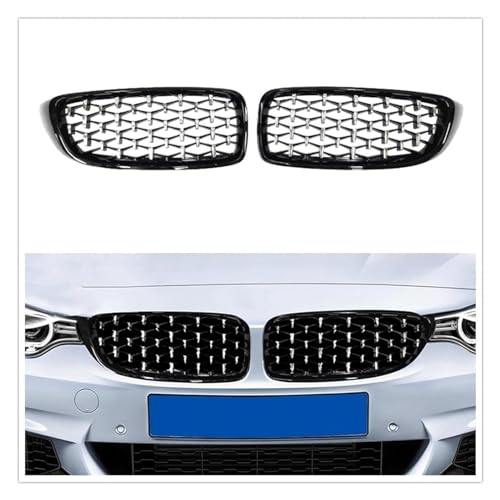 Grille centrale pour BMW Série 4 F33 F36 calandre avant chromée 2013-2020 - 2