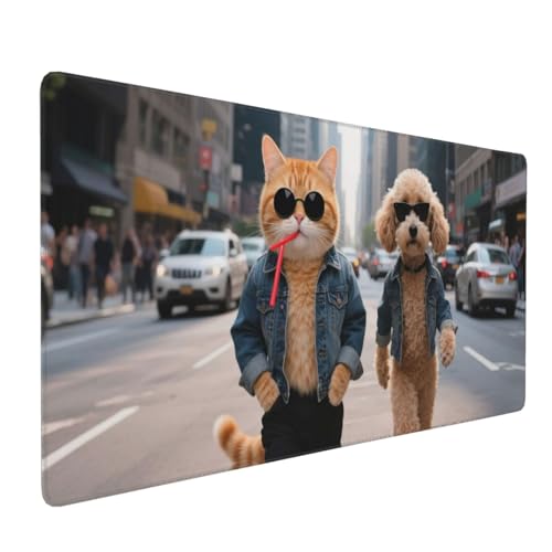 Tapis de souris de jeu grand tapis étendu antidérapant et protection de table 90 cm