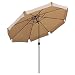 Produktbild Sekey® Sonnenschirm Ø 300 cm Marktschirm Gartenschirm Terrassenschirm Taupe Rund Sonnenschutz UV50+