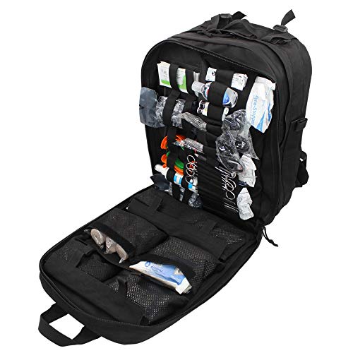 Luminary Stomp Medical Backpack Fully Stocked First Aid Trauma Kit Special Operations Pack Medical Bug Out Bag for EMS/EMT First Responders Preppers (Tactical Black) - Thumbnail 2