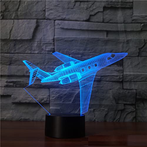 Lámpara 3D Avión para Niños con Control Remoto miniatura 2