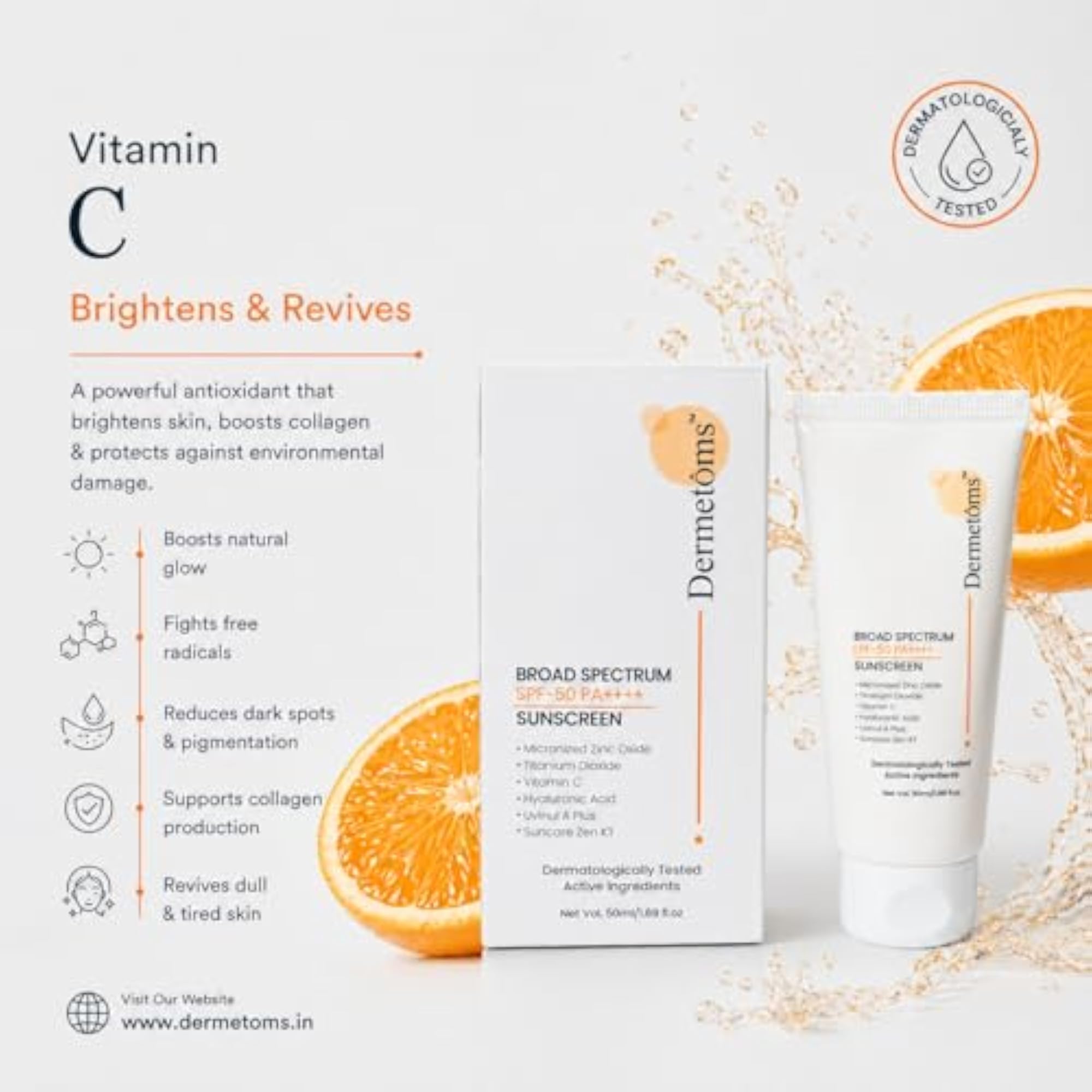 Sunscreen SPF 50 PA++++, Non-Greasy & Lightweight