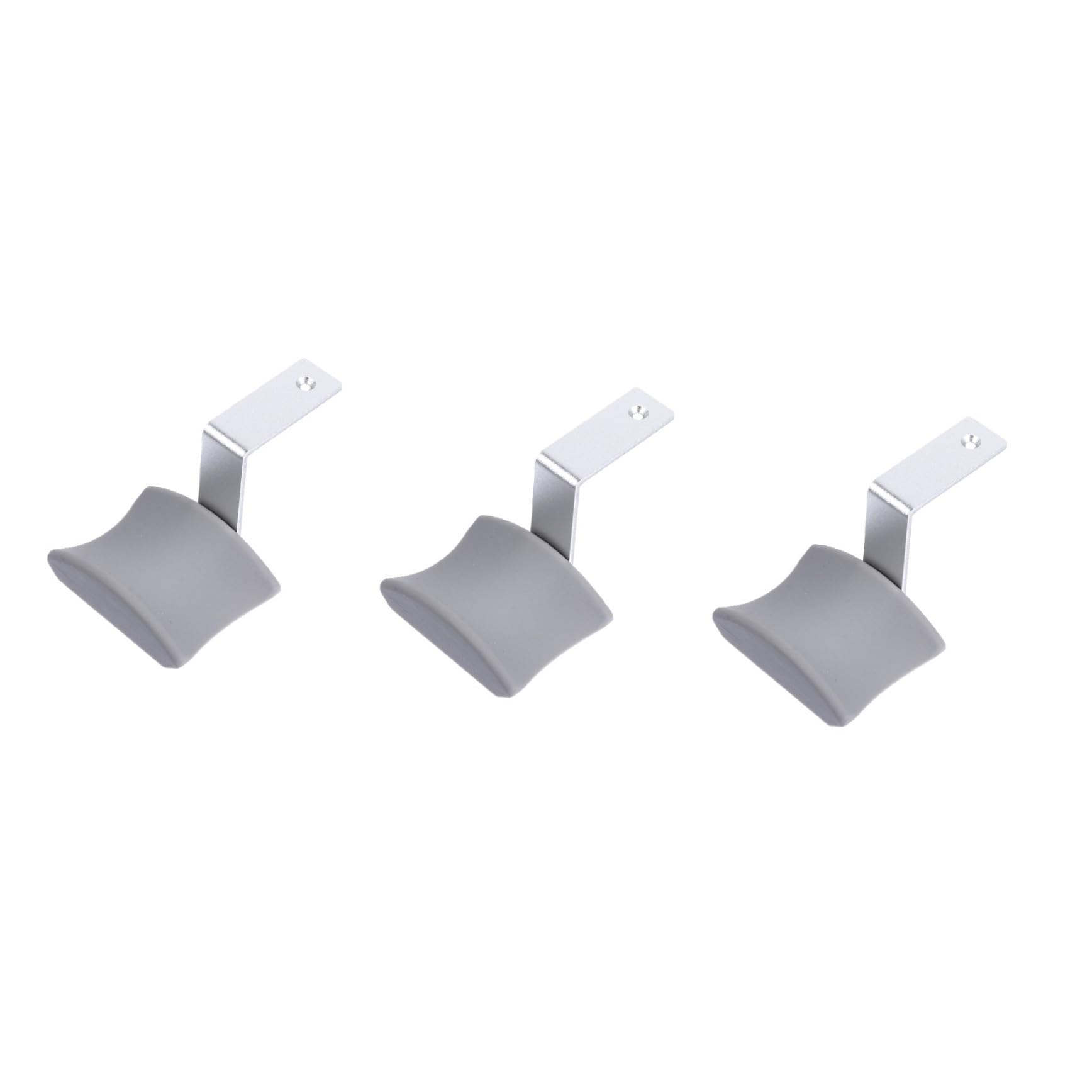Hemobllo 3piezas Soporte De Auriculares De Aleación De Aluminio y Silicona con Adhesivo Diseño Curvado y Múltiples para Escritorio y Gaming