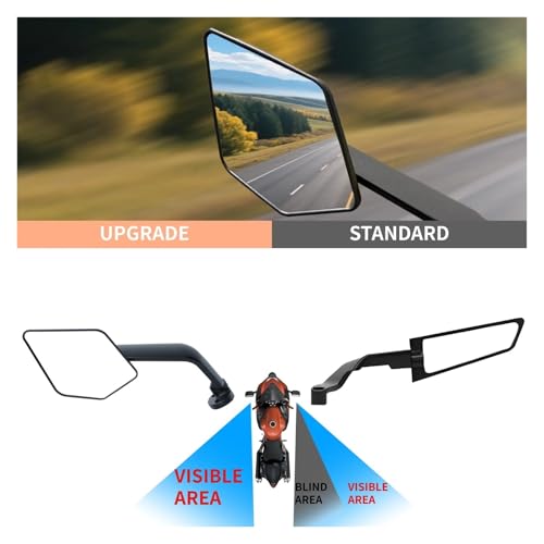 Espejo retrovisor lateral para Yamaha YZF R6 R1 que elimina los ángulos muertos 5