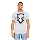 Marvel Comics Black Panther Headshot Heather Gray T-Shirt (Adult XXX-Large)