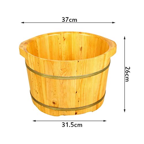 Balde de madera para baño de pies spa, para adultos miniatura 7