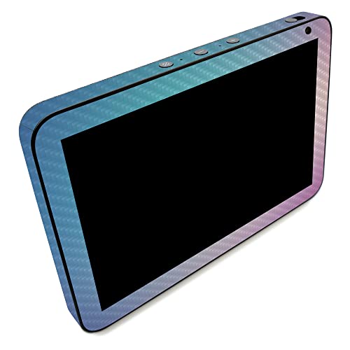 Image of MightySkins Carbon Fiber Skin Compatible with Amazon Echo Show 8 (Gen 2) - Vivid Fog | Protective, Durable Textured Carbon Fiber Finish | Easy to Apply | Made in The USA
