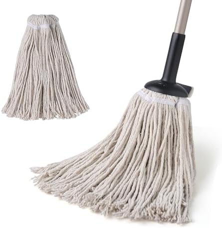 Amazon.com: Eyliden String Mop with 2 Reusable Mop Heads, Non-Touch ...