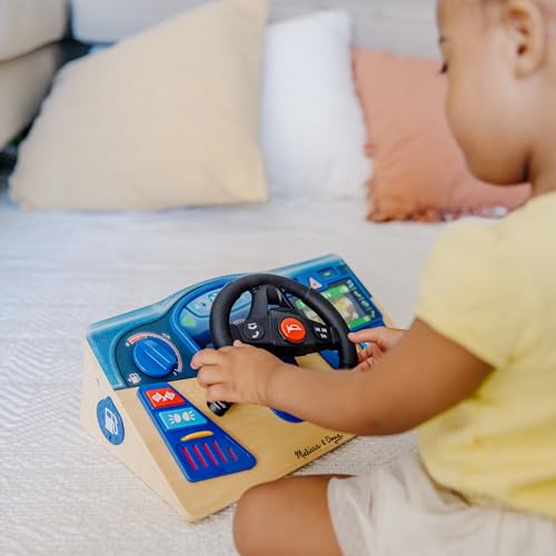 Melissa & Doug 31705 Vroom & Zoom Interactive Wooden Dashboard Steering Wheel Pretend Play Driving Toy thumb #7