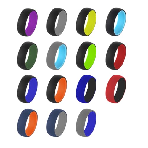 This Too Shall Pass Hebrew Silicone Ring - Comfort Fit, Inspirational Jewelry Waterproof Motivational, Religious, Trendy Ring for Men & Women,US Sizes 6-142