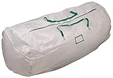 Household Essentials 6032 MightyStor Artificial Christmas Tree Storage Bag with Handles | White with Green Trim
