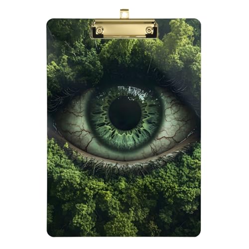 YMGQYJ Eye in Forest Clipboard Plastic with Hook Legal Size