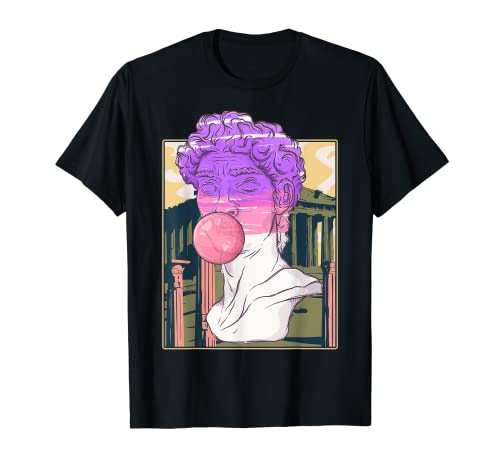 Estatua griega romana de David Escultura gráfica vintage Aesthe Camiseta