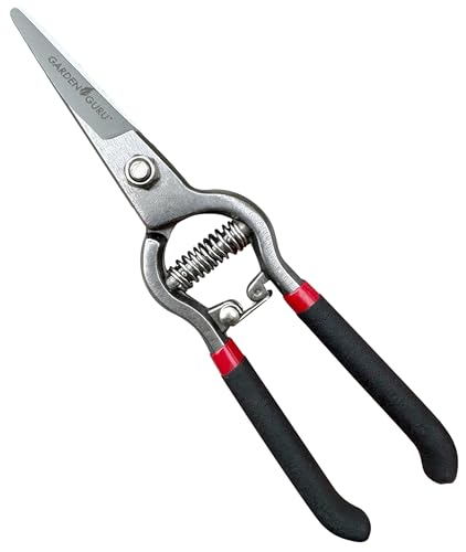 Garden Guru Classic Bypass Pruning Shears Clippers – Heavy Duty Forged Steel Pruners – Non Slip Comfort Grips – Cuts up to 1” Diameter – Professional Straight Pruners for Gardening - 1 Case (60 Pcs)