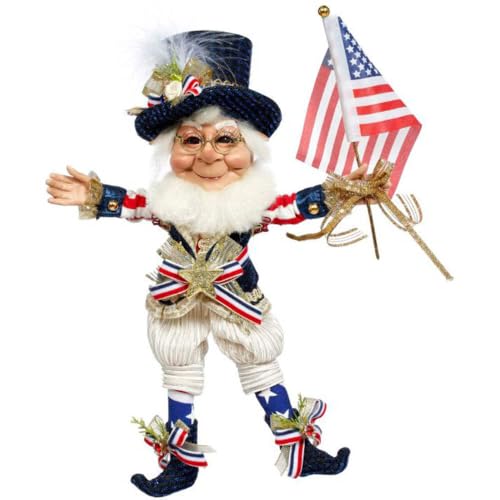 Mark Roberts 51-58012 Star Spangled Banner Elf Small 12 Inches