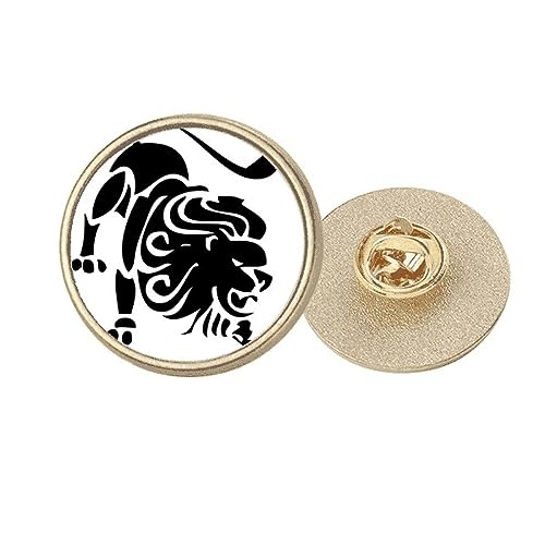 Broche Lion métal doré constellation M pour personnaliser une veste terne