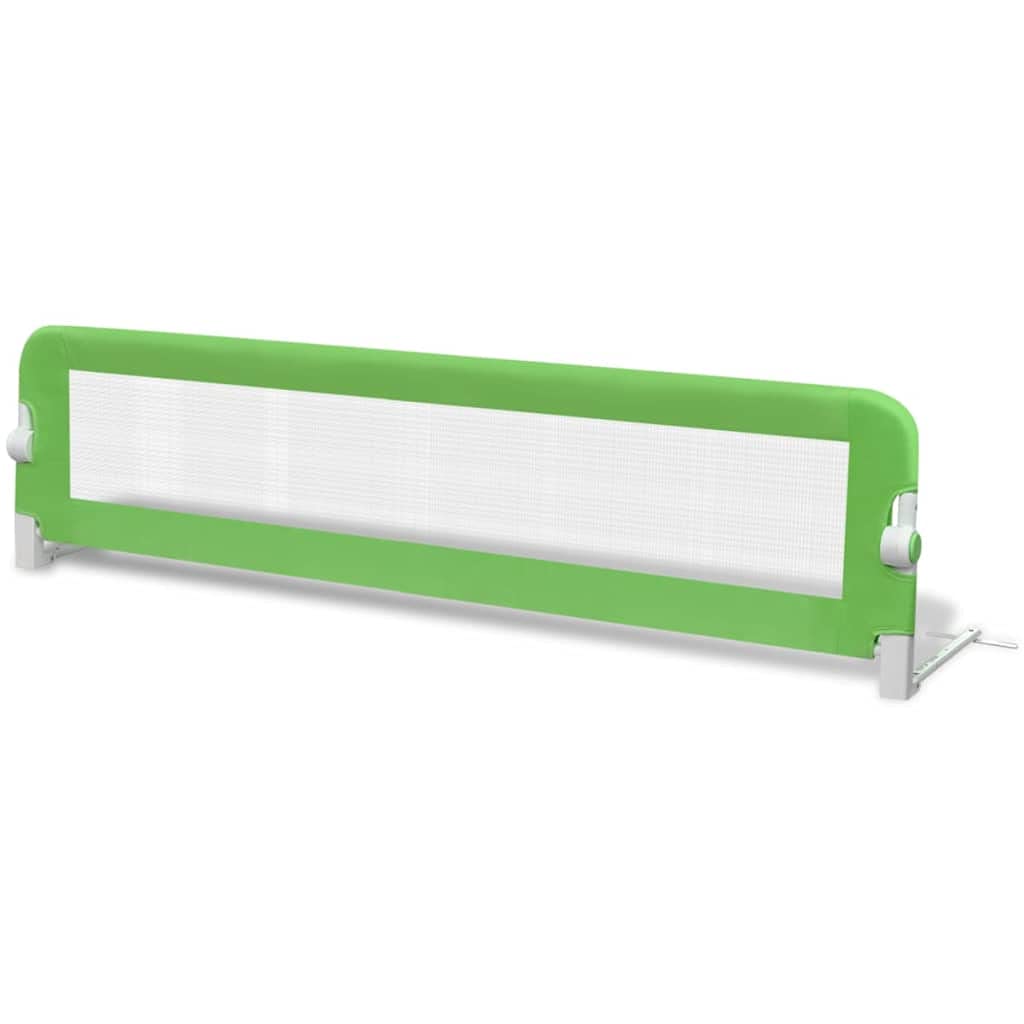 INLIFE 276084 - Barrera protectora para cama infantil (2 unidades, 150 x 42 cm, 5,5 kg), color verde