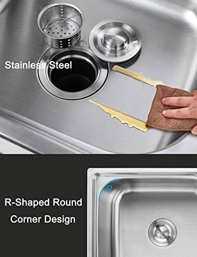 Évier utilitaire 52X38CM lavabo lave-mains avec mitigeur pour garage