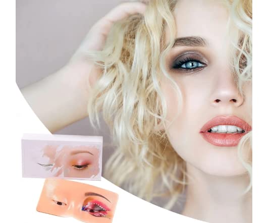 First Beauty Makeup Practice Face Board, Silicone Makeup Face - Practice Skin Board,for Eye Makeup Practice for Beginner Makeup Artist The Perfect Makeup (Natural Tone 1-Pcs) - Image 3