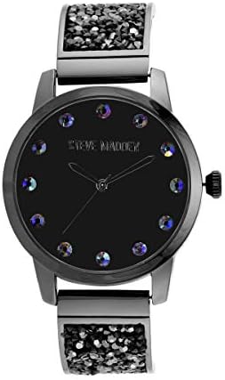 Steve Madden Analog Black Dial Women's Watch-SMW233BL