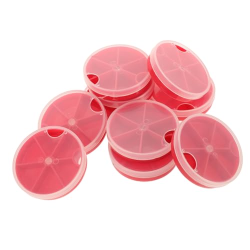Toddmomy 10pcs Fishing Storage Box Portable Fishing Gear Organizer for Hooks and Baits Durable and Lightweight for Anglers
