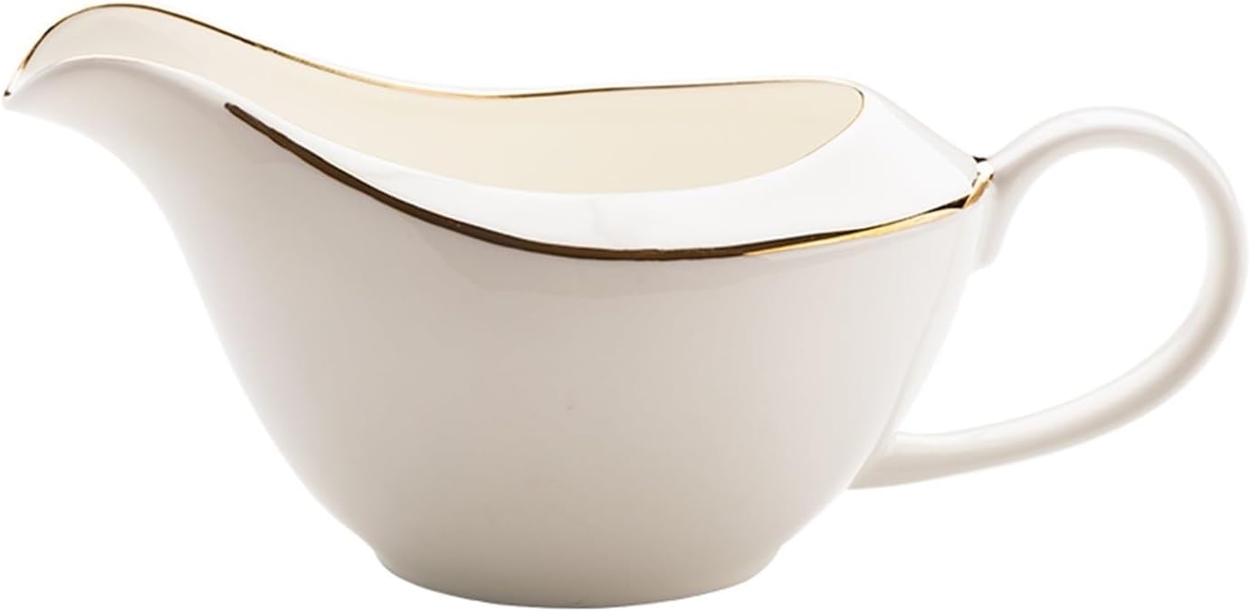 Gravy Boat Western Steak Special Gold Rimmed Juice Bucket Bone China Sauce Bucket Juice Cup Flavor Juice Cup Milk Cup Gravy Jug