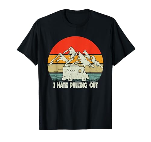 Odio sacar citas divertidas Camping Lover Montañas Camiseta