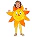 Produktbild NET TOYS Süßes Kostüm Sonne für Mädchen & Jungen - Gelb-Orange 113cm, 3-5 Jahre - Entzückende Kinder-Verkleidung Sonnenschein Kinderkostüm Blume - Genau richtig für Fasching & Kinder-Karneval
