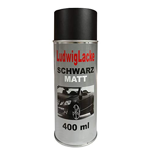 Schwarz matt 1 Spraydose AUTOLACK Lackspray 400ml