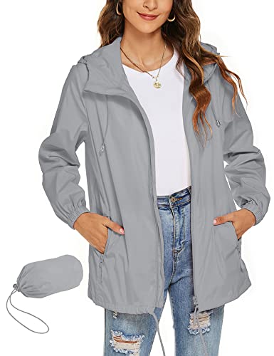 Rapbin, Giacca impermeabile da donna leggera impermeabile giacca a vento