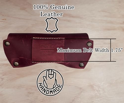 Image of Leather Glasses Case for Men - Vintage Rustic Belt Eyeglass Holder
