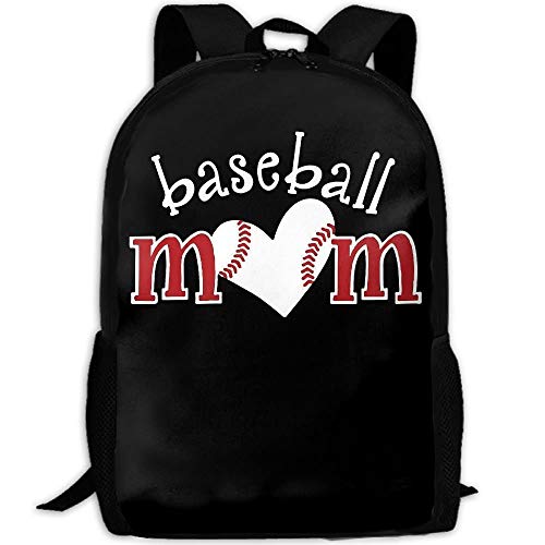CYMO Baseball Love Mom Unique Outdoor Shoulders Bag Fabric Backpack Multipurpose Daypacks