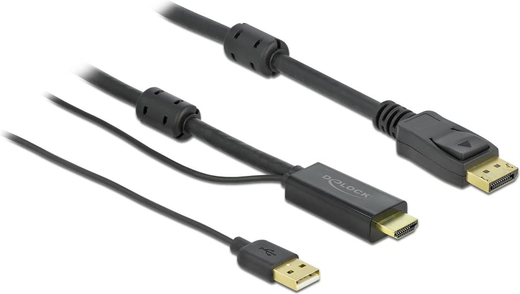 DELOCK CABLE HDMI A DISPLAYPORT 4K 30 HZ 5M