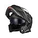 ORIGINE Casco de Moto Modular Bluetooth homologado ECE Voice Dial Casco de Moto Llamada Manos Libres(Spike Black Titanium,M)