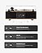 ANGELS HORN Vinyl Record Player, Bluetooth Turntable with Built in Speakers Phono Preamp, High Fidelity Turntables for Vinyl Records with Magnetic Cartridge AT-3600L, Belt Drive 2-Speed